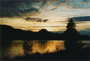 Coucher de soleil sur la Sane (Canon AE-1 - Argentique) - 2015