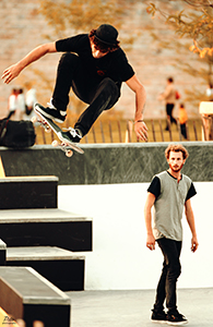 Session skate lors de l'inauguration du parc Blandan  Lyon - 2013