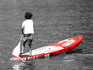 Stand up paddle, Lyon (France) - 2013